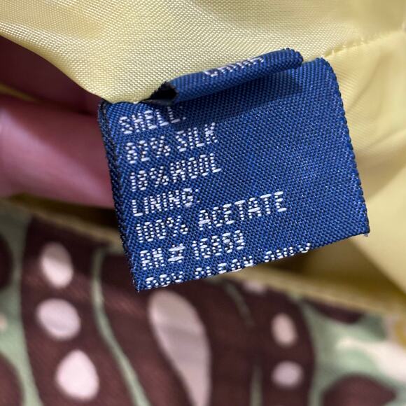 Vintage J. McLaughlin Paisley Print Silk Blend A-Line Skirt - size 6 - Picture 5 of 6